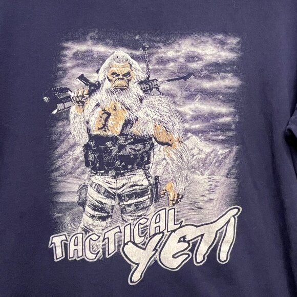 Grunt Style T Shirt Mens XX Large 2XL Blue Tactical Yeti Graphic Tee USA 1776 - Picture 2 of 6
